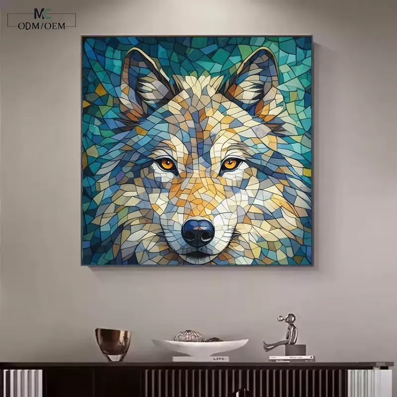 动物 单幅 装饰画 现代简约 客厅背景墙挂画 晶瓷画