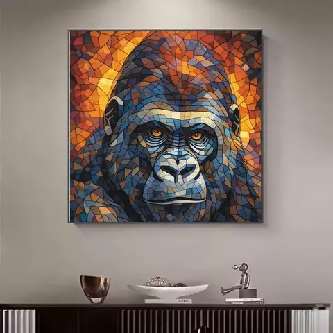 动物 单幅 装饰画 现代简约 客厅背景墙挂画 晶瓷画