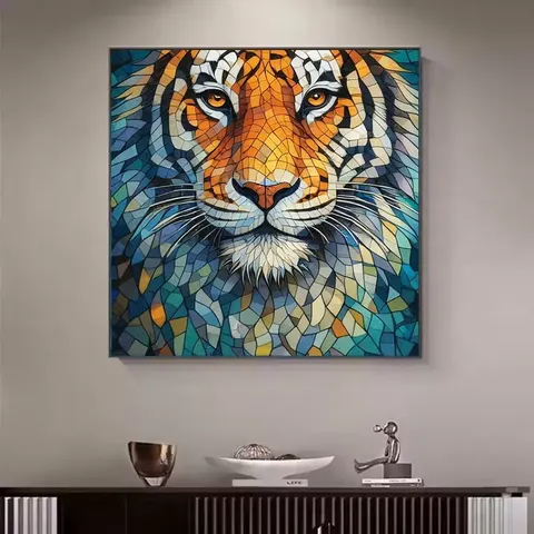 动物 单幅 装饰画 现代简约 客厅背景墙挂画 晶瓷画