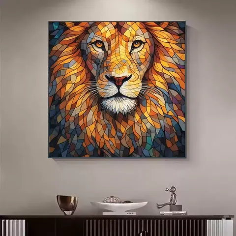 动物 单幅 装饰画 现代简约 客厅背景墙挂画 晶瓷画