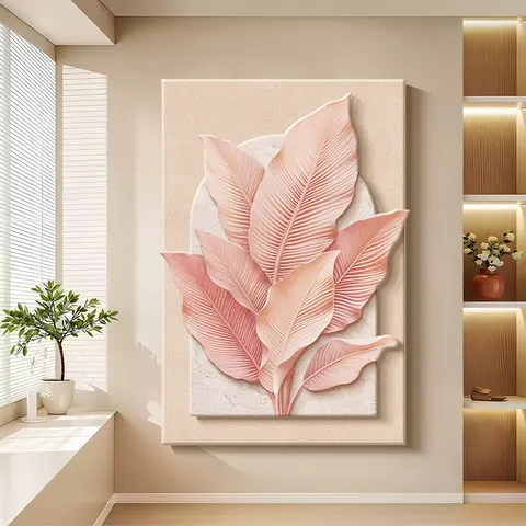 抽象 单幅 装饰画 奶油风 玄关背景墙挂画 砂岩浮雕