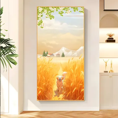 抽象 单幅 装饰画 现代简约 玄关背景墙挂画 晶瓷画