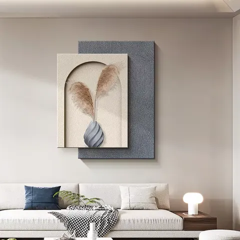 抽象 单幅 装饰画 现代简约 客厅背景墙挂画 LED带灯画