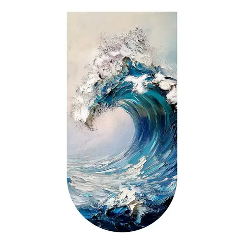 海浪 单幅 装饰画 现代简约 玄关背景墙挂画 晶瓷画