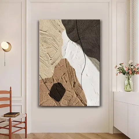 抽象 单幅 装饰画 现代简约 玄关背景墙挂画 砂岩浮雕