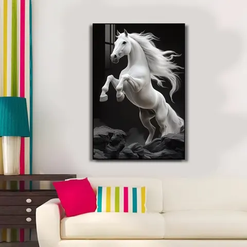 动物 单幅 装饰画 现代简约 玄关背景墙挂画 晶瓷画