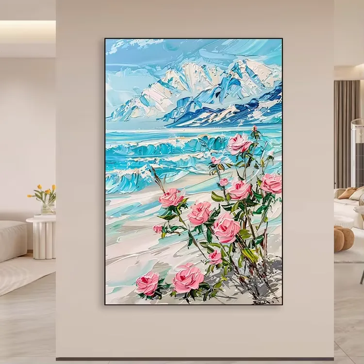 抽象 单幅 装饰画 现代简约 玄关背景墙挂画 手绘油画