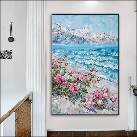 抽象 单幅 装饰画 现代简约 玄关背景墙挂画 手绘油画
