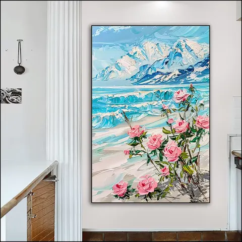 抽象 单幅 装饰画 现代简约 玄关背景墙挂画 手绘油画