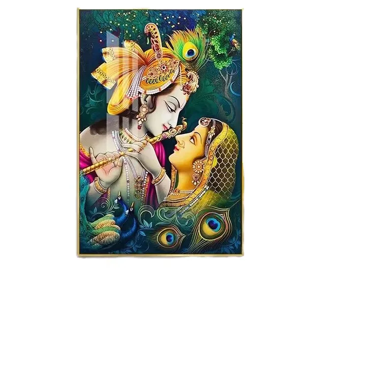 人物 单幅 装饰画 现代简约 客厅背景墙挂画 LED带灯画
