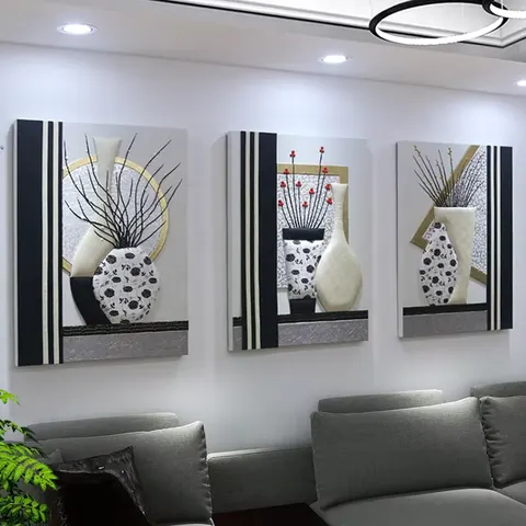 抽象 单幅 装饰画 轻奢风 客厅背景墙挂画 手工皮雕