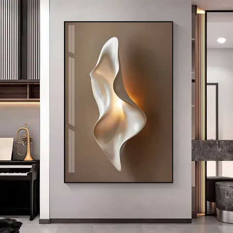 抽象 单幅 装饰画 现代简约 玄关背景墙挂画 晶瓷画