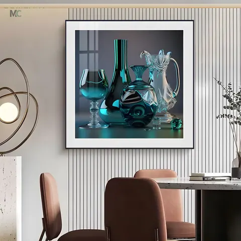 抽象 单幅 装饰画 现代简约 客厅背景墙挂画 晶瓷画