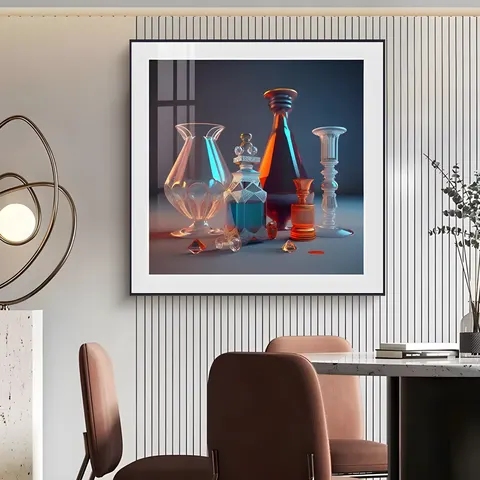 抽象 单幅 装饰画 现代简约 客厅背景墙挂画 晶瓷画