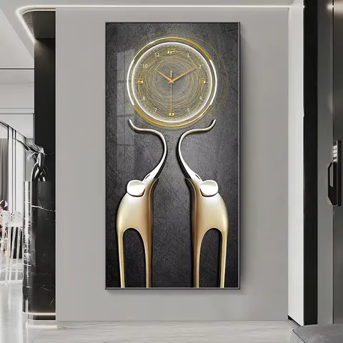 抽象 单幅 装饰画 现代简约 玄关背景墙挂画 晶瓷画