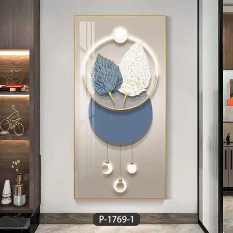 羽毛 单幅 装饰画 轻奢风 玄关背景墙挂画