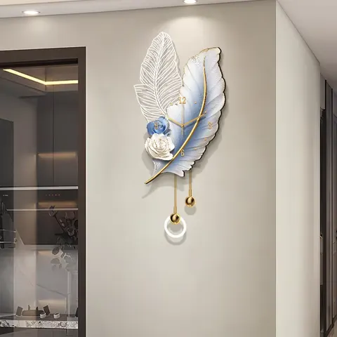 羽毛 单幅 装饰画 现代简约 客厅背景墙挂画 LED带灯画