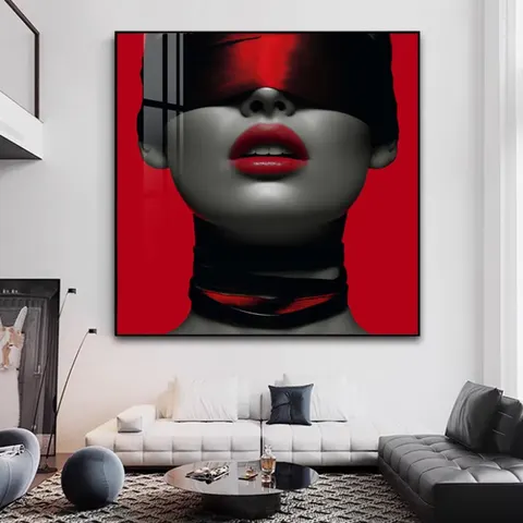 人物 单幅 装饰画 现代简约 卧室背景墙挂画 晶瓷画