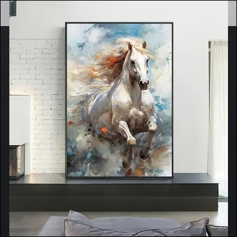 动物 单幅 装饰画 现代简约 卧室背景墙挂画 LED带灯画