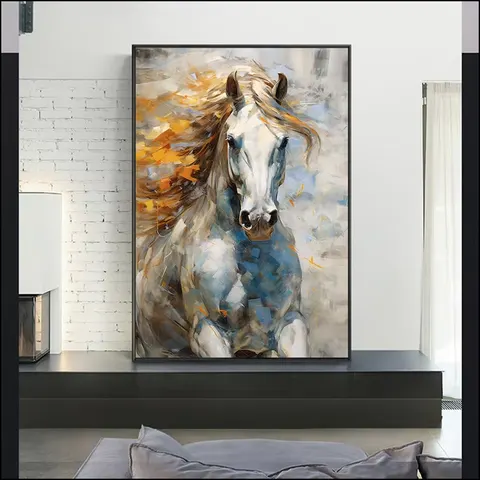 动物 单幅 装饰画 现代简约 卧室背景墙挂画 LED带灯画
