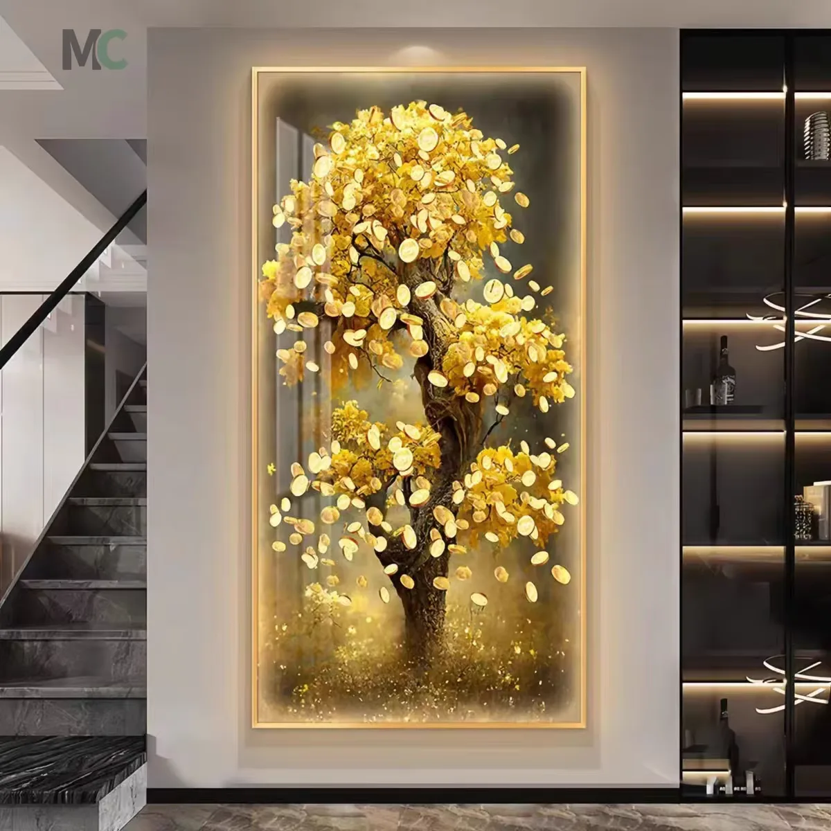 植物 单幅 装饰画 轻奢风 玄关背景墙挂画