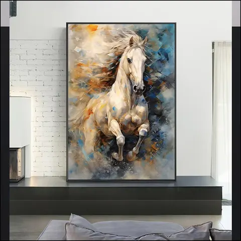 动物 单幅 装饰画 现代简约 卧室背景墙挂画 LED带灯画