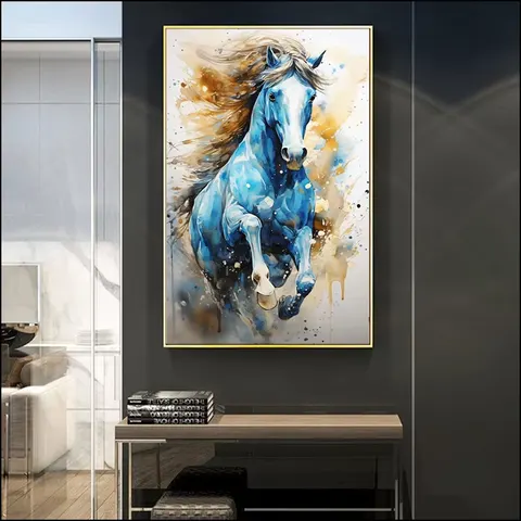 动物 单幅 装饰画 现代简约 卧室背景墙挂画 LED带灯画