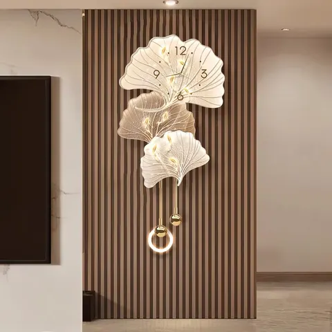银杏 单幅 装饰画 现代简约 玄关背景墙挂画 LED带灯画