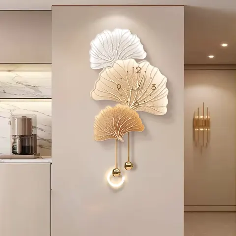 银杏 单幅 装饰画 现代简约 玄关背景墙挂画 LED带灯画