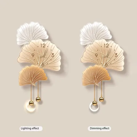 银杏 单幅 装饰画 现代简约 玄关背景墙挂画 LED带灯画