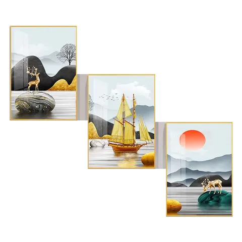 抽象 单幅 装饰画 高级灰 客厅背景墙挂画 手绘油画