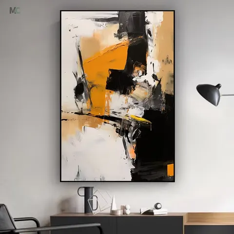 抽象 单幅 装饰画 现代简约 餐厅背景墙挂画 晶瓷画