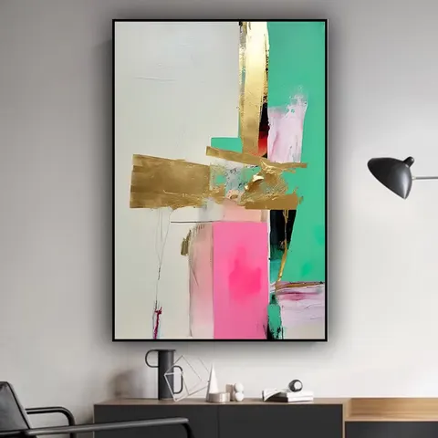 抽象 单幅 装饰画 现代简约 餐厅背景墙挂画 晶瓷画