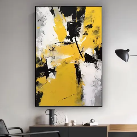 抽象 单幅 装饰画 现代简约 餐厅背景墙挂画 晶瓷画