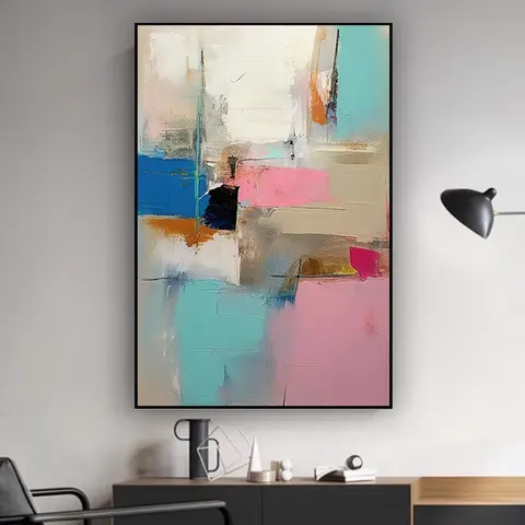 抽象 单幅 装饰画 现代简约 餐厅背景墙挂画 晶瓷画