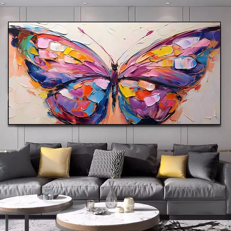 抽象 单幅 装饰画 现代简约 客厅背景墙挂画 手绘油画