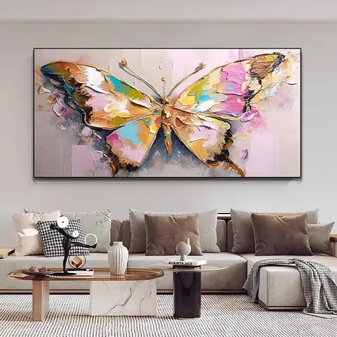 抽象 单幅 装饰画 现代简约 客厅背景墙挂画 手绘油画