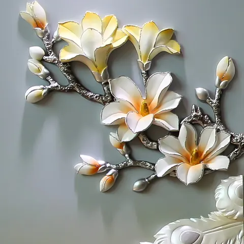 孔雀 单幅 装饰画 现代简约 客厅背景墙挂画 砂岩浮雕