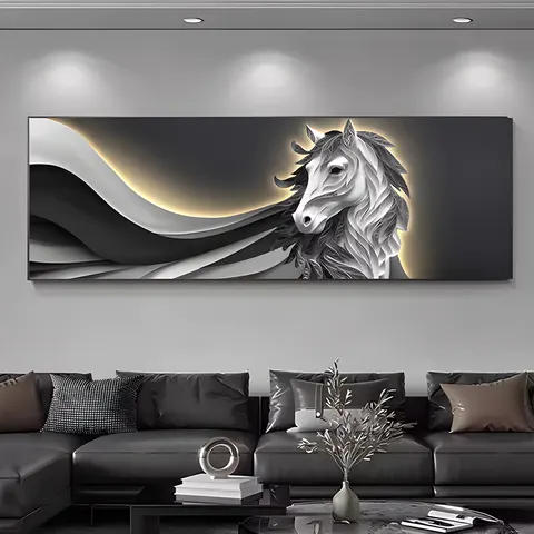 抽象 单幅 装饰画 现代简约 书房背景墙挂画 晶瓷画