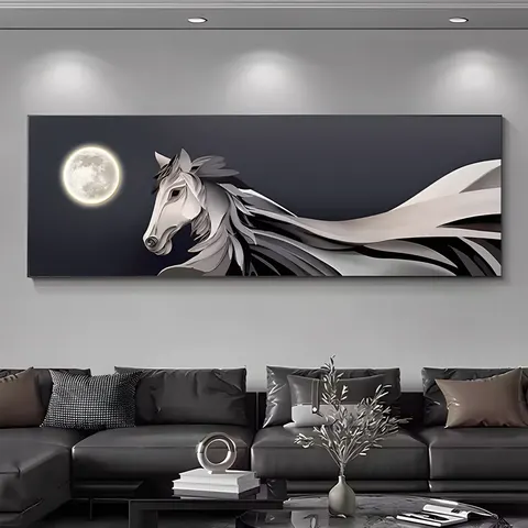 抽象 单幅 装饰画 现代简约 书房背景墙挂画 晶瓷画