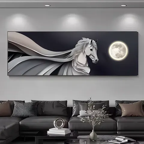 抽象 单幅 装饰画 现代简约 书房背景墙挂画 晶瓷画