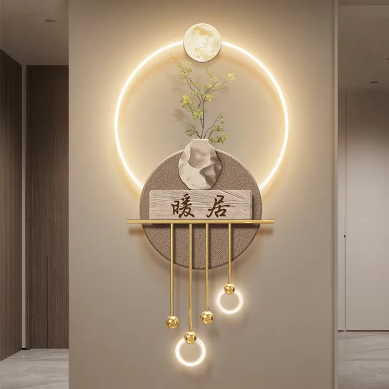 抽象 单幅 装饰画 现代简约 客厅背景墙挂画 LED带灯画