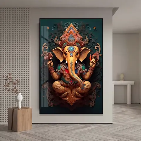 动物 单幅 装饰画 现代简约 客厅背景墙挂画 晶瓷画