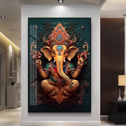 动物 单幅 装饰画 现代简约 客厅背景墙挂画 晶瓷画