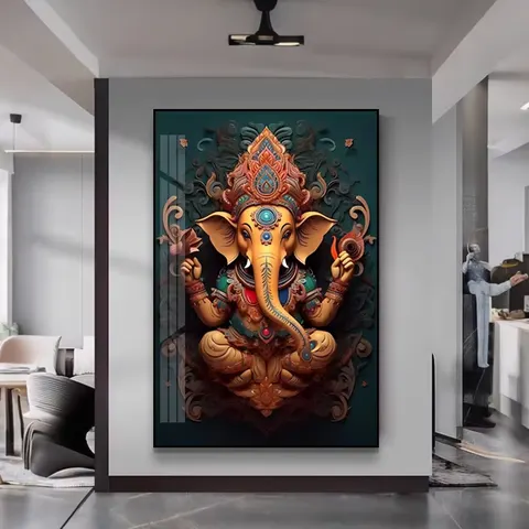 动物 单幅 装饰画 现代简约 客厅背景墙挂画 晶瓷画