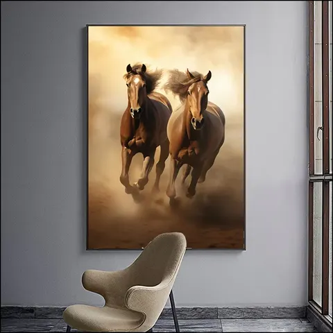 动物 单幅 装饰画 现代简约 卧室背景墙挂画 LED带灯画