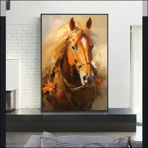 动物 单幅 装饰画 现代简约 卧室背景墙挂画 LED带灯画