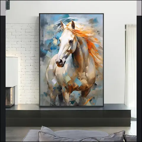动物 单幅 装饰画 现代简约 卧室背景墙挂画 LED带灯画