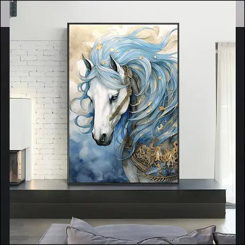 动物 单幅 装饰画 现代简约 卧室背景墙挂画 LED带灯画