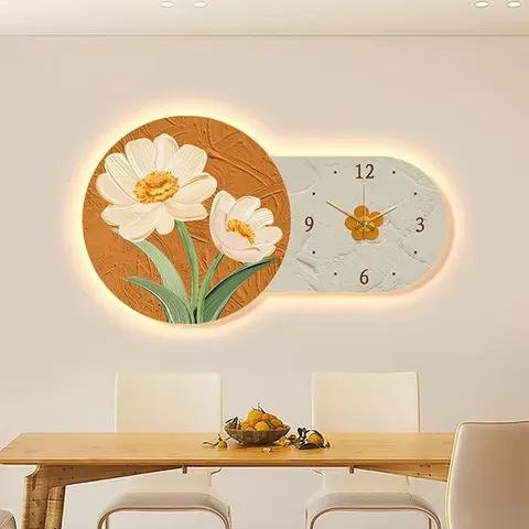 抽象 单幅 装饰画 现代简约 玄关背景墙挂画 LED带灯画